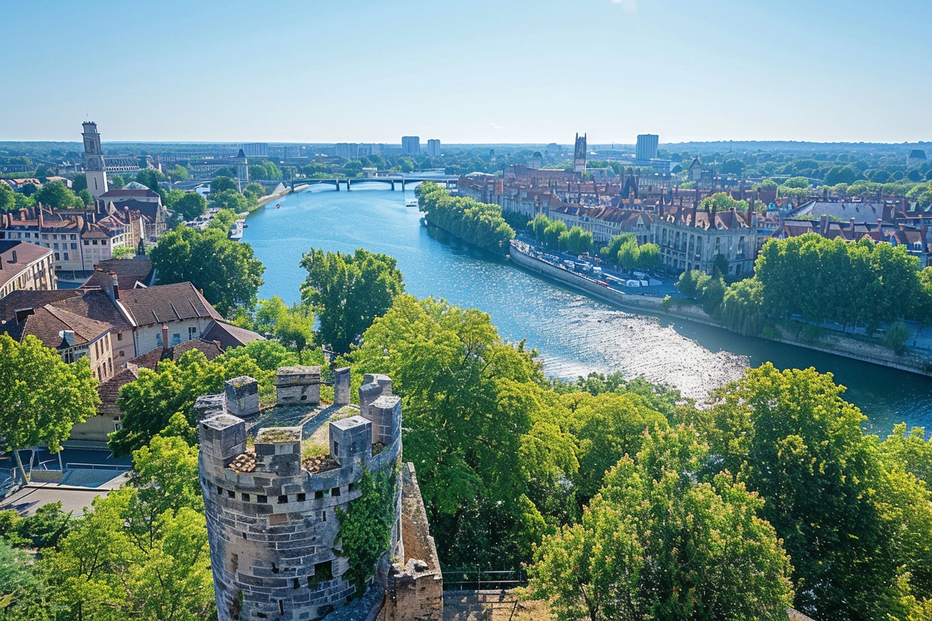 Alt d'image: Vue panoramique d'Angers illustrant le potentiel d'investissement immobilier dans le Maine-et-Loire.